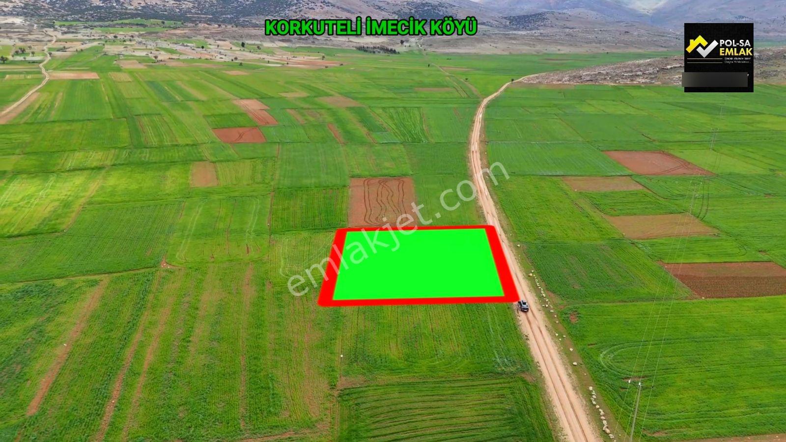 Korkuteli İmecik Köyü Satılık 1.616m2 Tarla Resmi Yol Var - Görsel 6