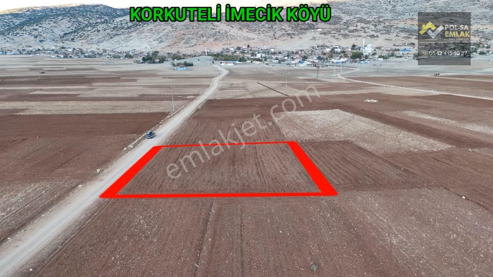 Korkuteli İmecik Köyü Satılık 1.616m2 Tarla Resmi Yol Var - Görsel 7