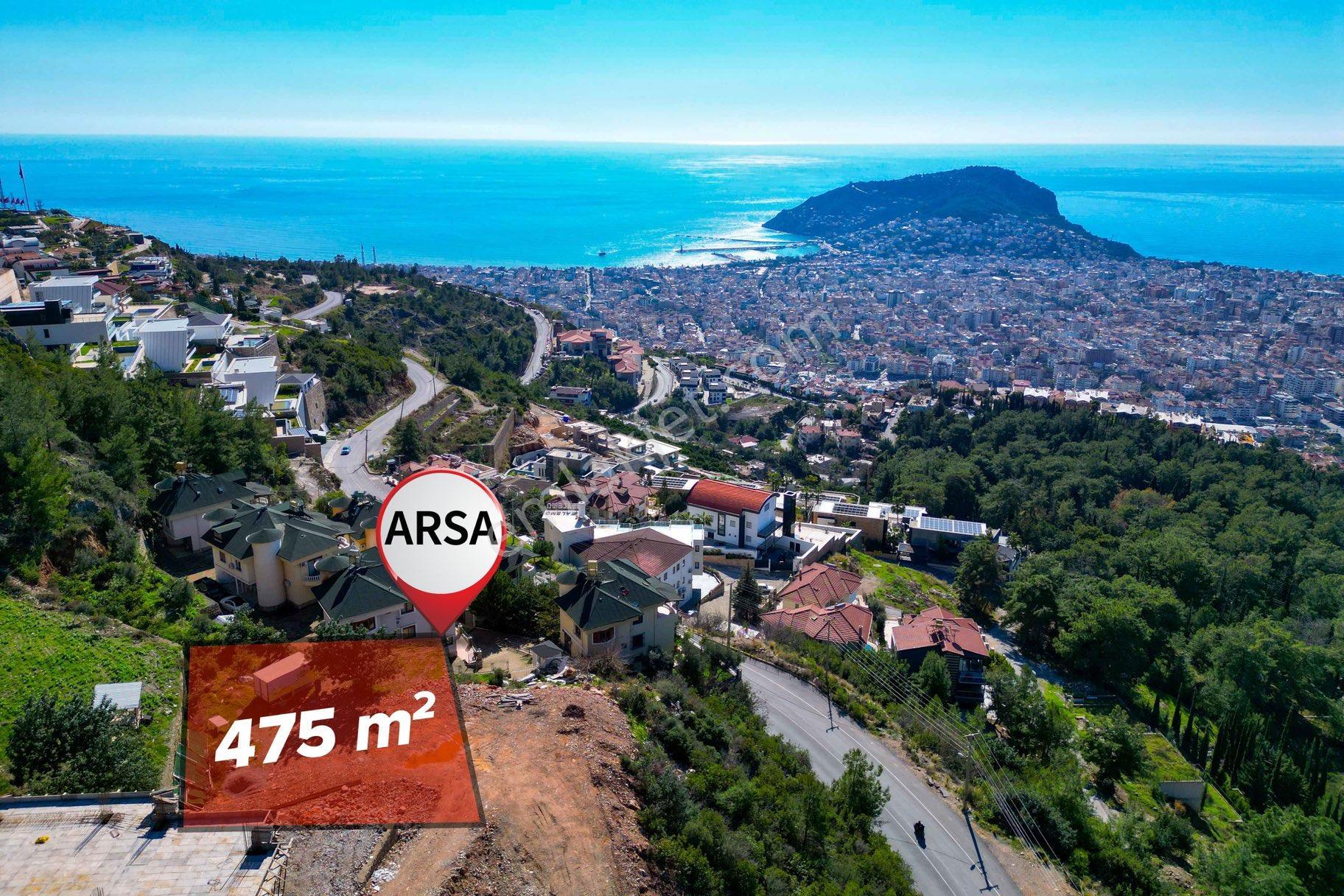 Alanya Bektaş Mah. Satılık Deniz Ve Kale Manzaralı 475 M2 Satılık Arsa - Görsel 5