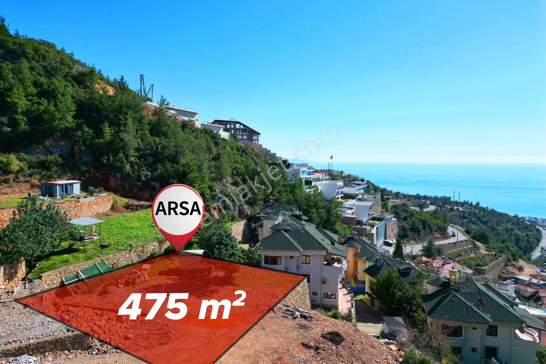Alanya Bektaş Mah. Satılık Deniz Ve Kale Manzaralı 475 M2 Satılık Arsa - Görsel 3