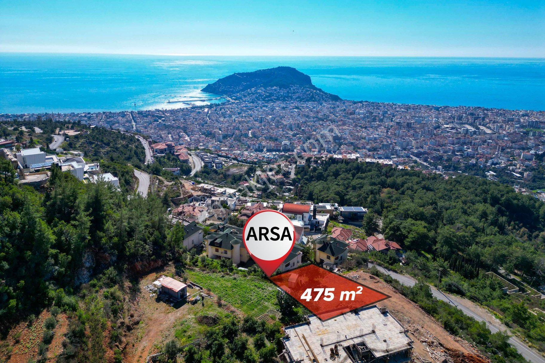 Alanya Bektaş Mah. Satılık Deniz Ve Kale Manzaralı 475 M2 Satılık Arsa - Görsel 4