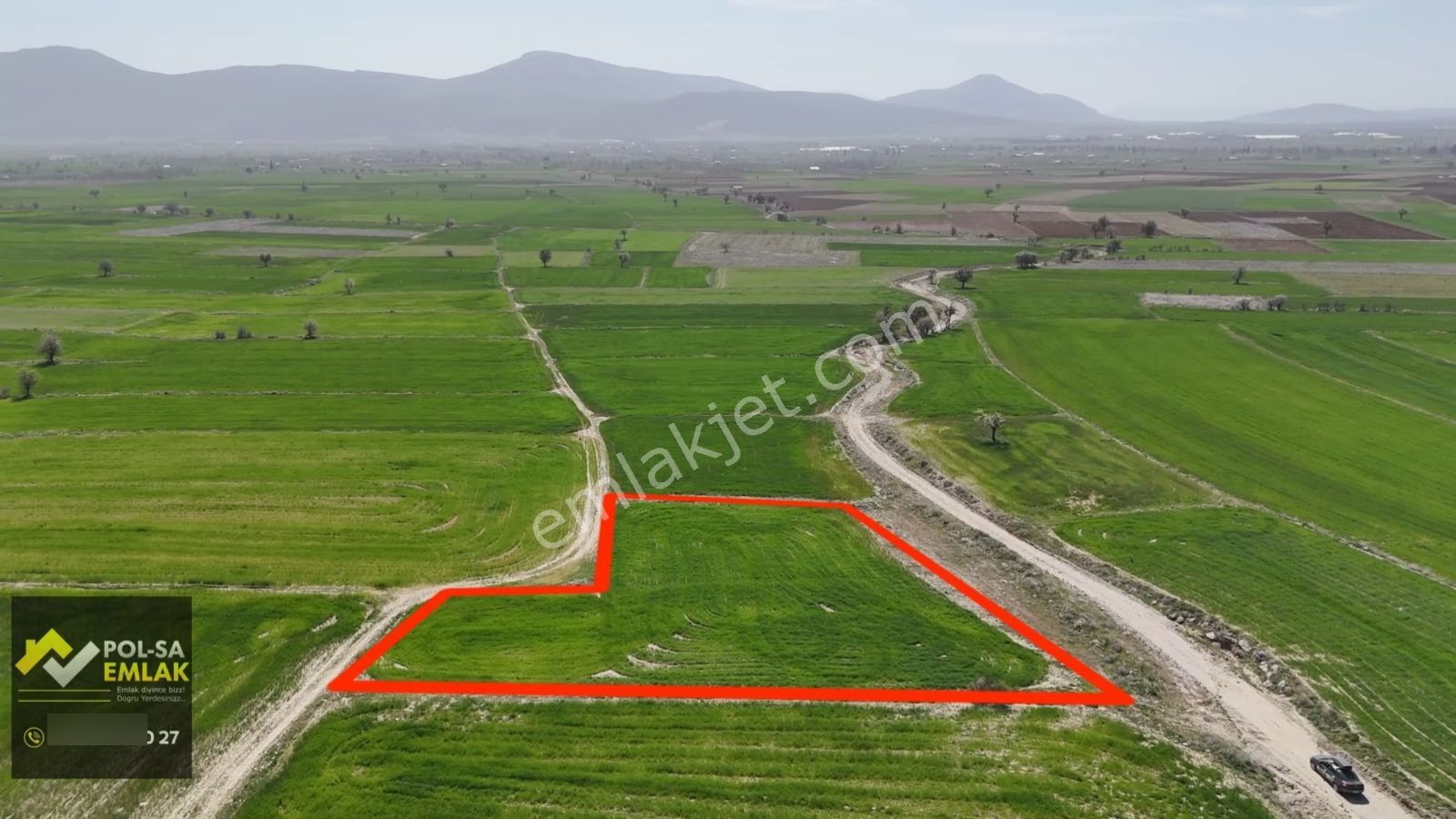 Korkuteli Çomaklı Da Satılık 2.022m2 Tarla Yol Var - Görsel 8