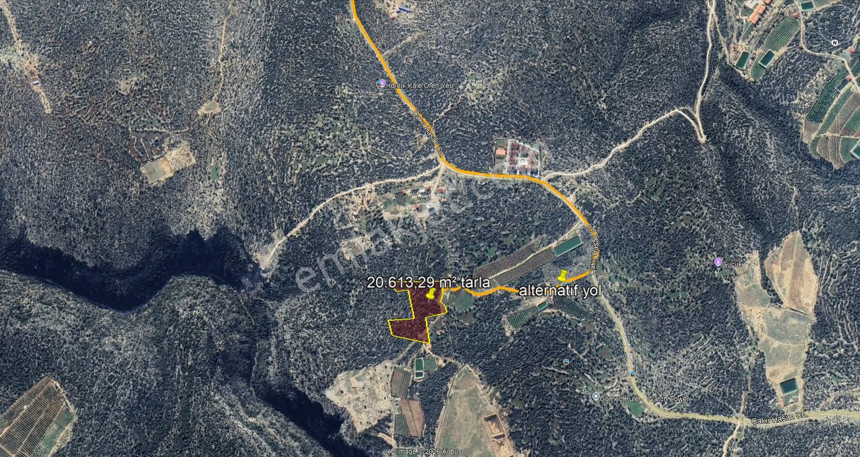 Kızkalesi Girişinde 20,613,29m² Satılık Arsa – Ana Yola Yakın, Yüksek Yatırım Potansiyeli