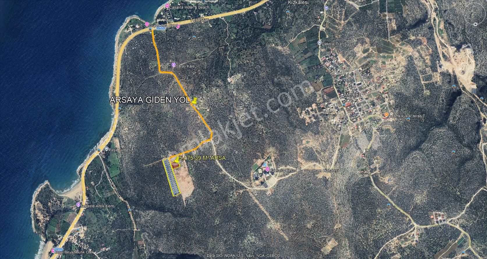 Kızkalesi Girişinde 5,745,39m² Satılık Arsa – Ana Yola Yakın, Yüksek Yatırım Potansiyeli - Görsel 5
