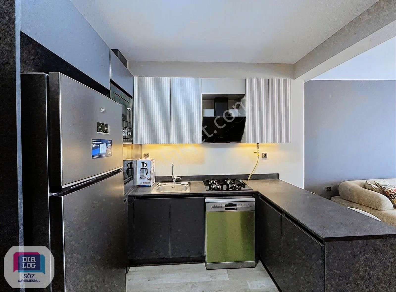Söz Den 23 Nisan Meva Damanzaralı Eşyalı Kiralık Sıfır 1+1 Daire - Görsel 25
