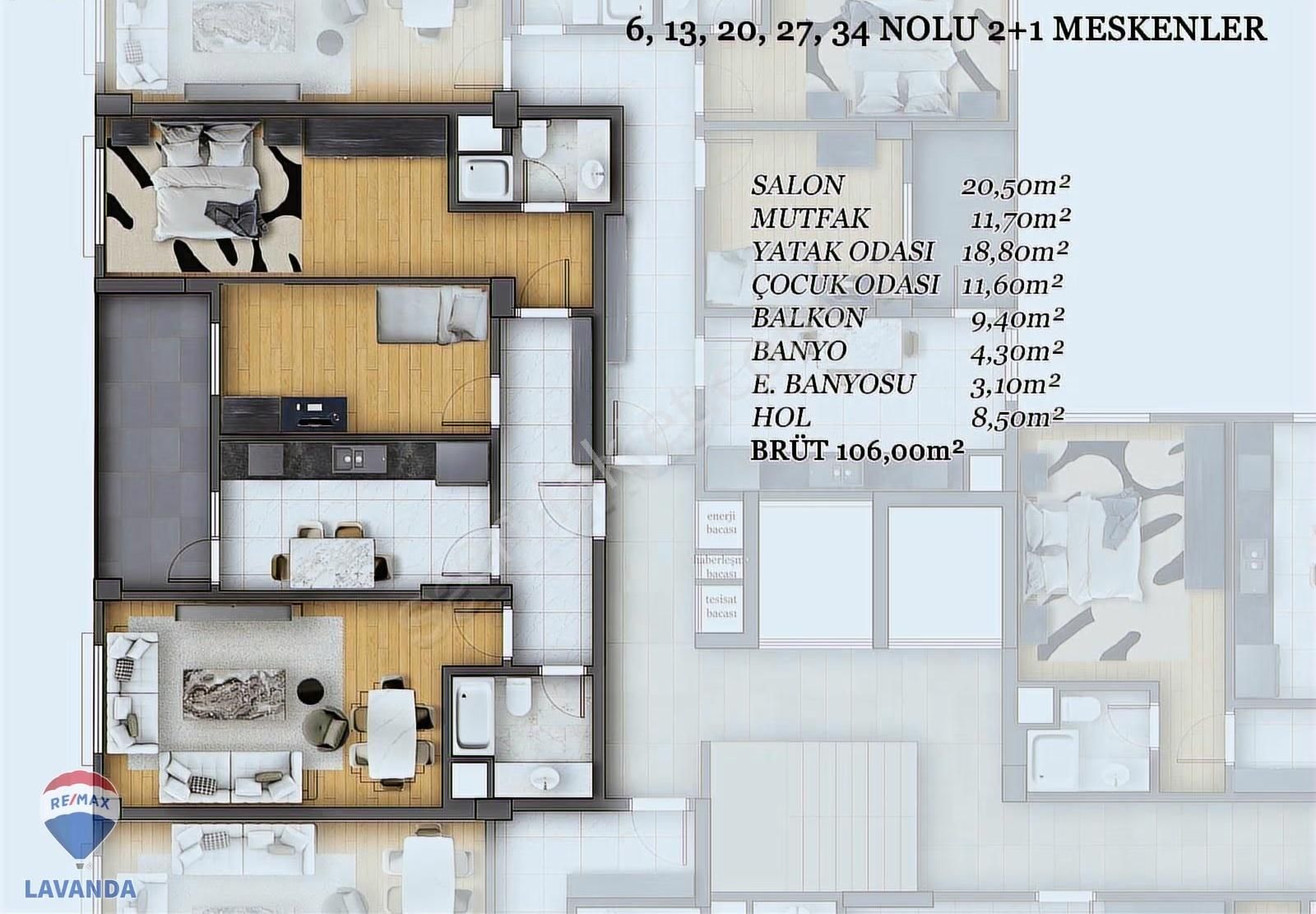 Remax Lavandadan Çorluda %50 Peşin Ödeme Sıfır 2+1 Daire Fırsatı - Görsel 15