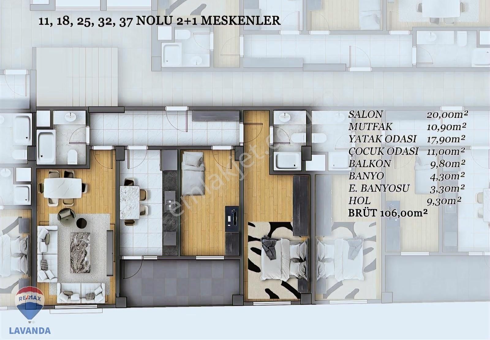 Remax Lavandadan Çorluda %50 Peşin Ödeme Sıfır 2+1 Daire Fırsatı - Görsel 5