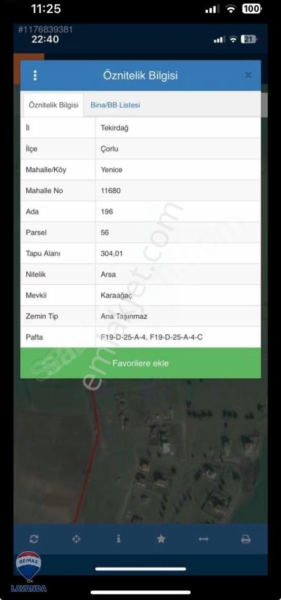 Remax Lavanda'dan Satılık İmarlı Villa Arsası - Görsel 2