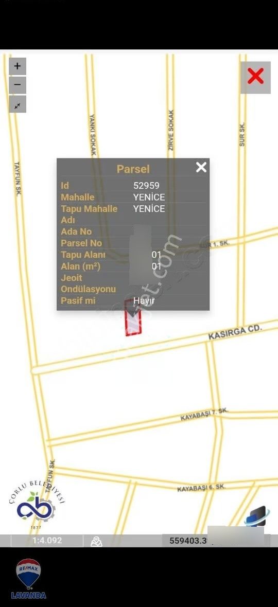 Remax Lavanda'dan Satılık İmarlı Villa Arsası