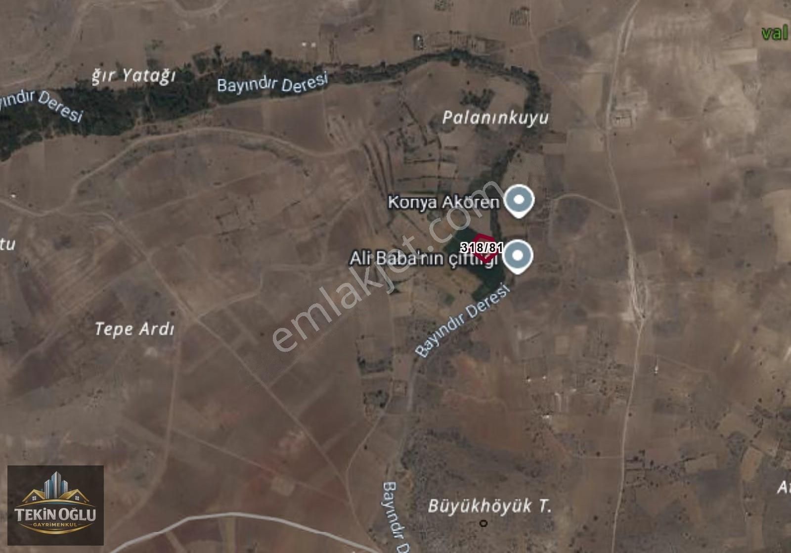 Akören Tülce'de Dere Dibi Eşsiz Mükemmel 3.576 M² Müstakil Tarla - Görsel 6