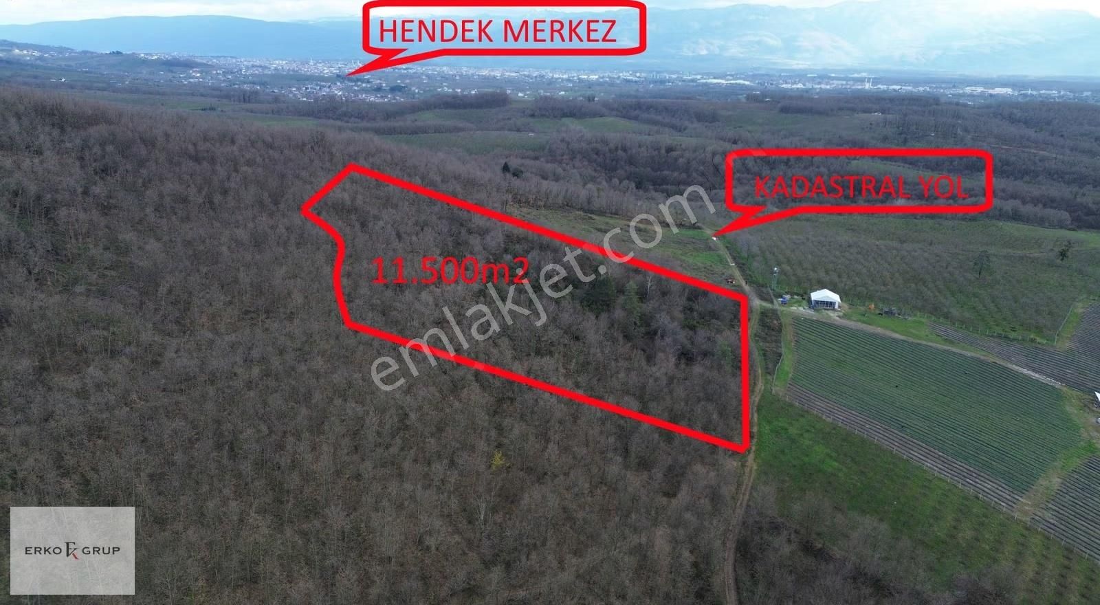 Erko Grup Gayrimenkulden Hendek Şeyhler Mh Satılık Tarla. - Görsel 13