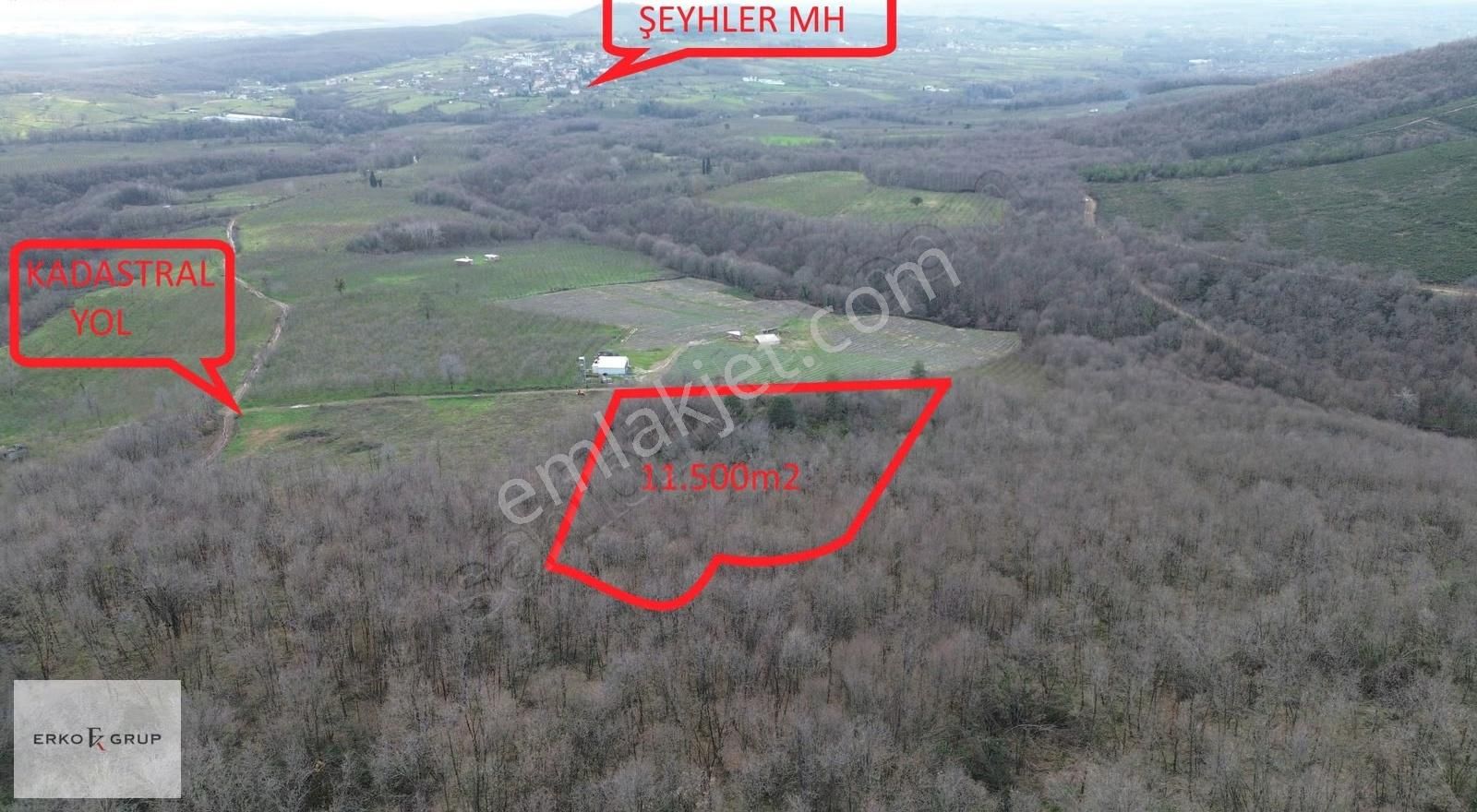 Erko Grup Gayrimenkulden Hendek Şeyhler Mh Satılık Tarla. - Görsel 11