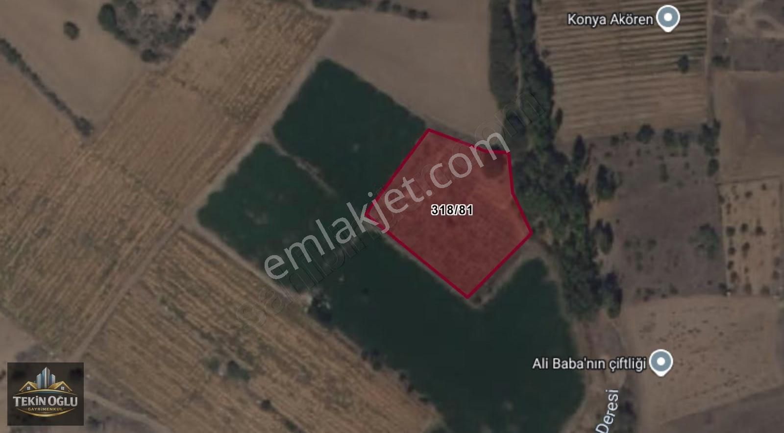 Akören Tülce'de Dere Dibi Eşsiz Mükemmel 3.576 M² Müstakil Tarla - Görsel 9