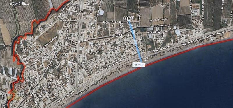 Finike İncirağacı'nda Yatırımlık 515 M2 Arsa (denize 700 M)