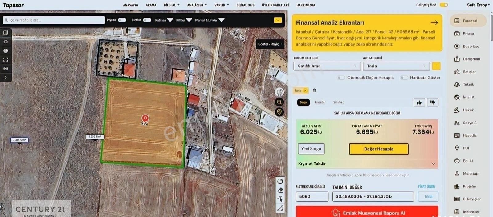 C21nexar-çatalca Kestanelikte 5059 M2 Tek Tapu Fırsat Tarla - Görsel 9