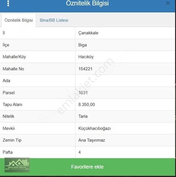 Çanakkale Biga Hacıköyde Yatırımlık Fırsat 8 Dönüm Satılık Tarla - Görsel 2