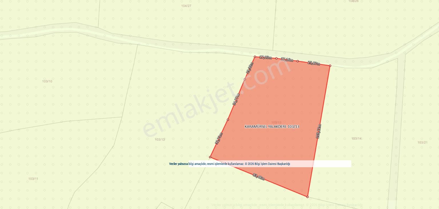 Uzmanlar'dan Karamürsel Yalakdere 6780 M2 Satılık Tarla - Görsel 13