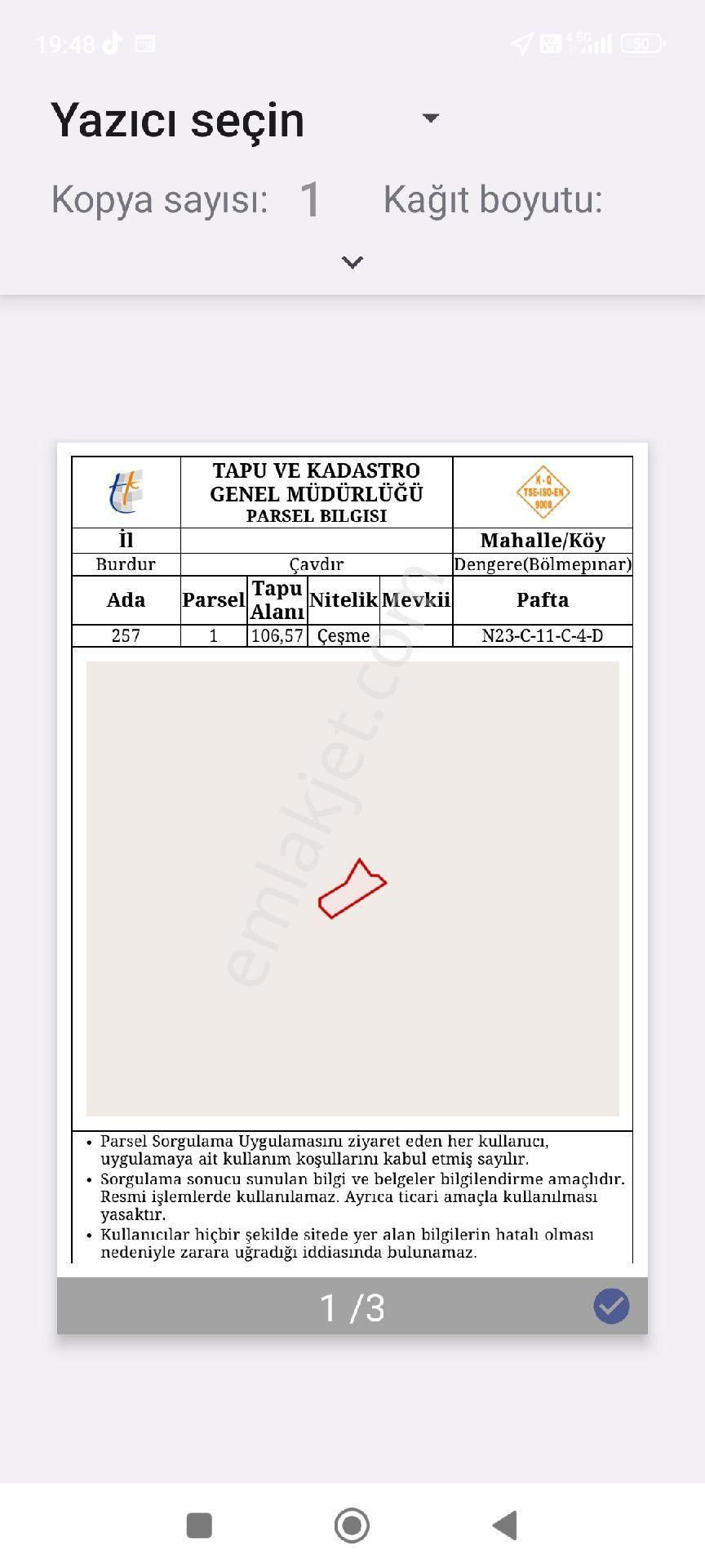 Satılık Tarla Ve Çeşme Dâhil Köy İçi 4 Parça Hepsi Tapulu - Görsel 12
