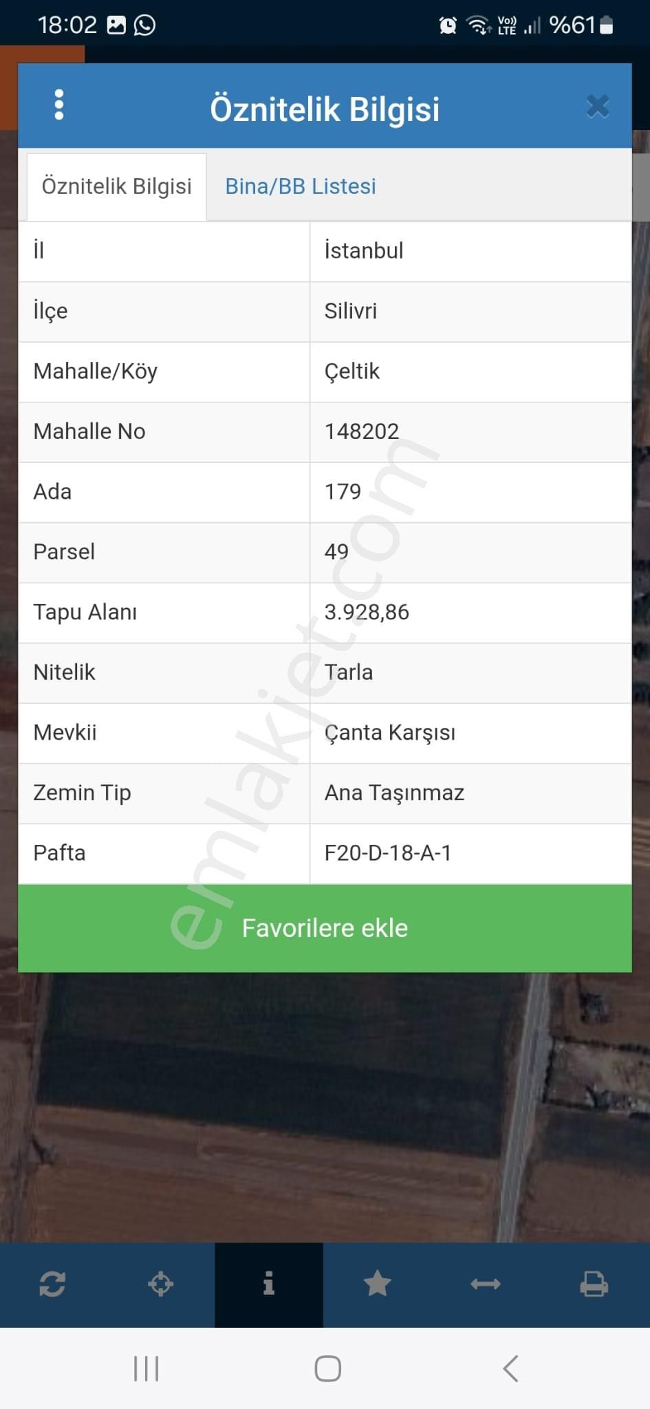 Silivri Çeltik Yolu Üzerinde Asfalt Cephe Satılık Arsa - Görsel 2
