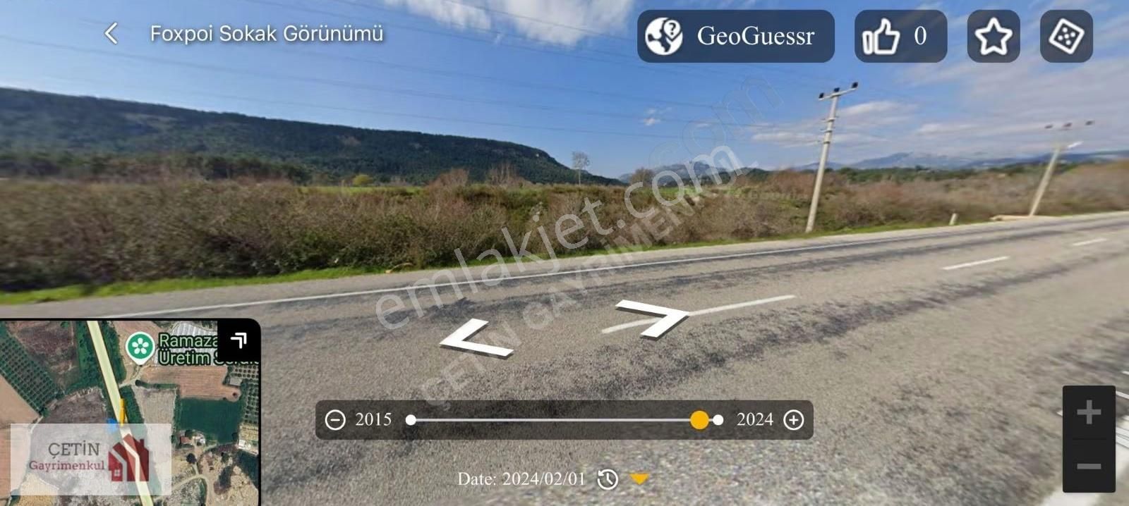 Antalya Aksu Karaozde Ana Yola Cephe Çok Amaçlı Arazi