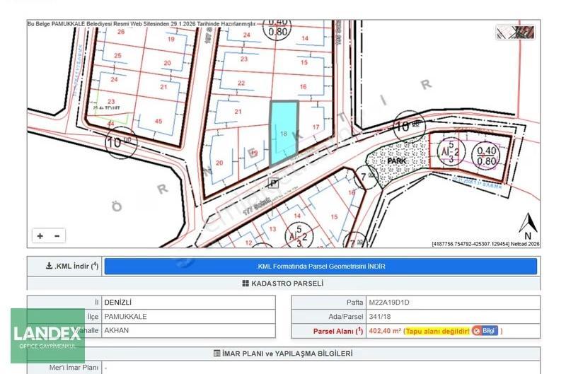 Landex`ten Akhanda Şehir Stresinden Uzak 402 M2 Satılık Arsa - Görsel 6