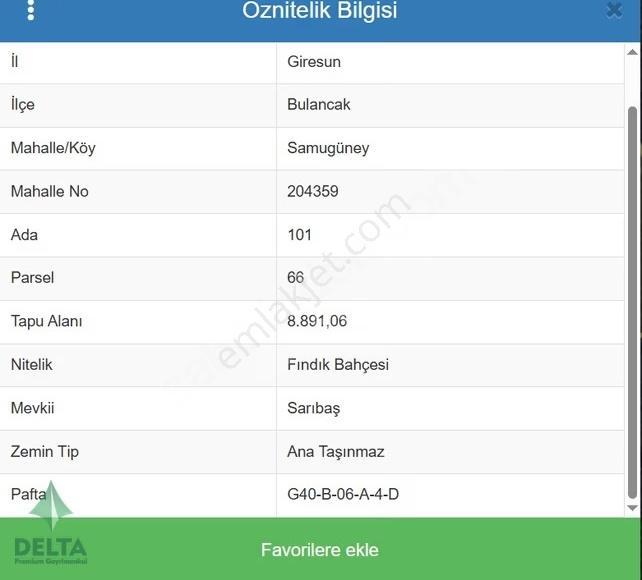 Delta Premium Gayrimenkul'den Samugüney'de Satılık Fırsat Arsa!! - Görsel 8
