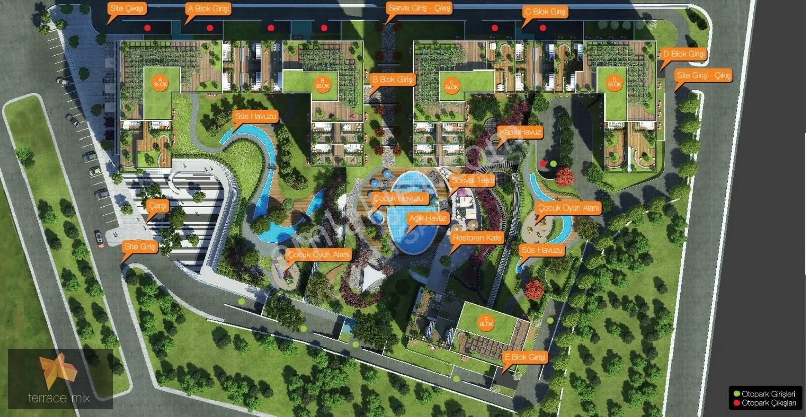 Terrace Mix 2+1 Büyük Tip Balkonlu Kapalı Mutfak Satılık Daire - Görsel 24