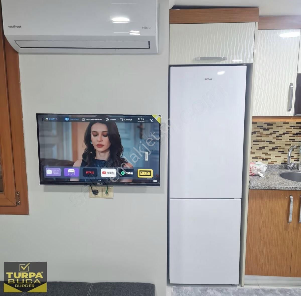 Turpa'dan 1+0 Eşyalı-ufuk Pazar Yeri-sıfır Lüks Eşyalı Balkonlu - Görsel 6