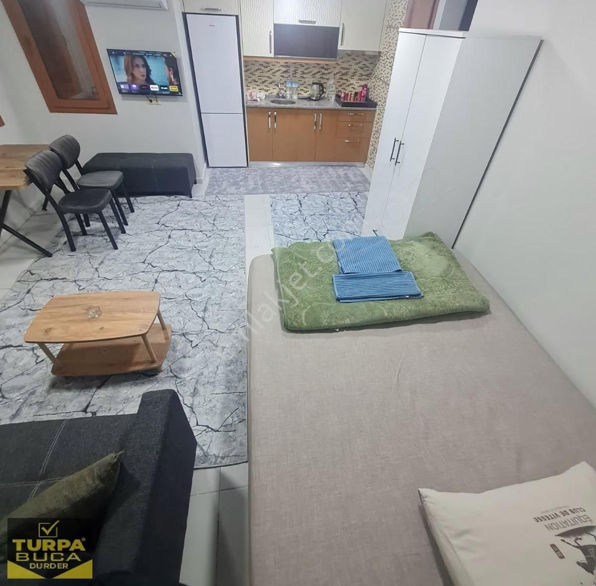 Turpa'dan 1+0 Eşyalı-ufuk Pazar Yeri-sıfır Lüks Eşyalı Balkonlu - Görsel 18