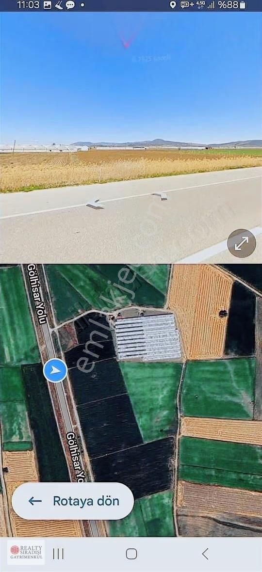 17250 M2 Gölhısarda Seralı Arsa - Görsel 3