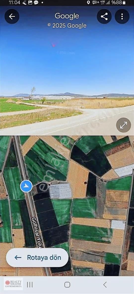 17250 M2 Gölhısarda Seralı Arsa - Görsel 2