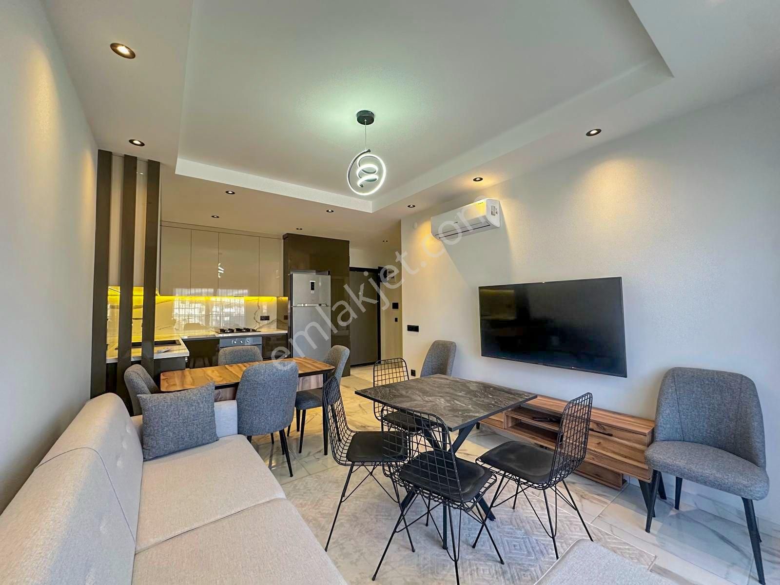 Alanya Oba'da Satılık Lüks Site İçi 1+1 Eşyalı Daire - Görsel 10