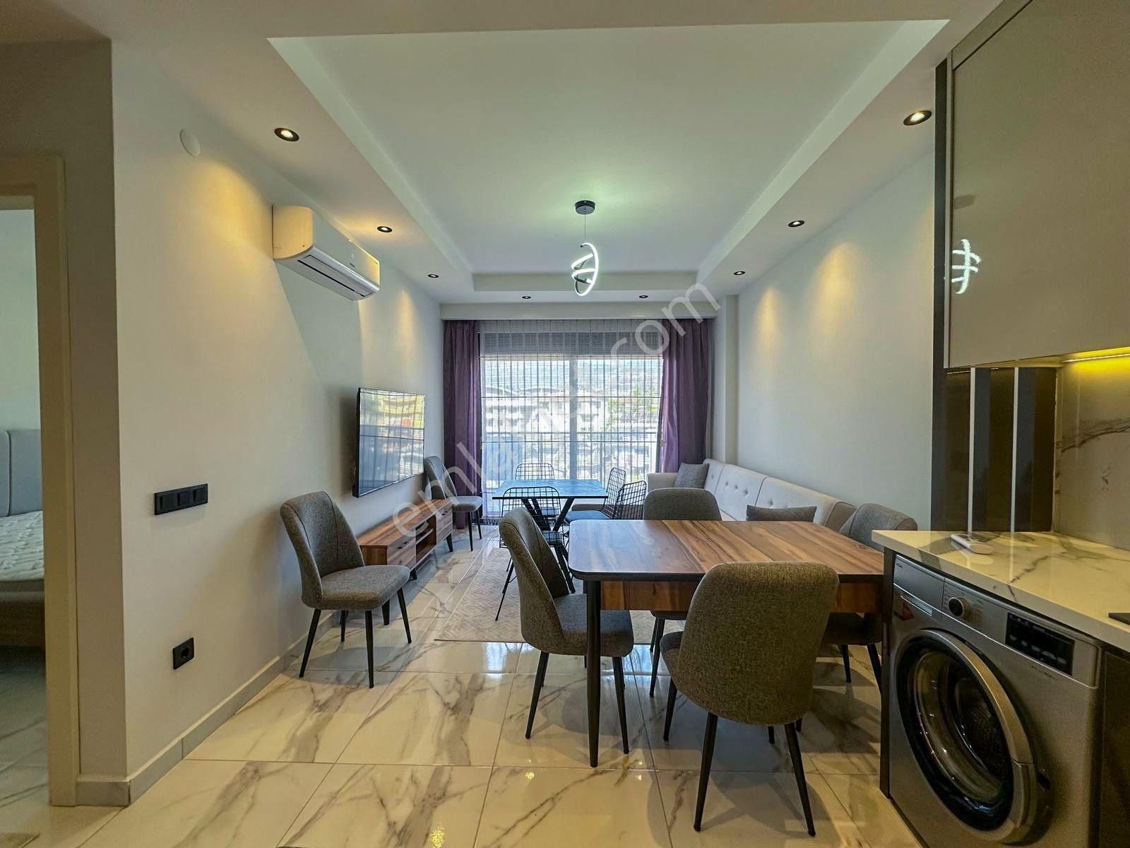 Alanya Oba'da Satılık Lüks Site İçi 1+1 Eşyalı Daire - Görsel 17