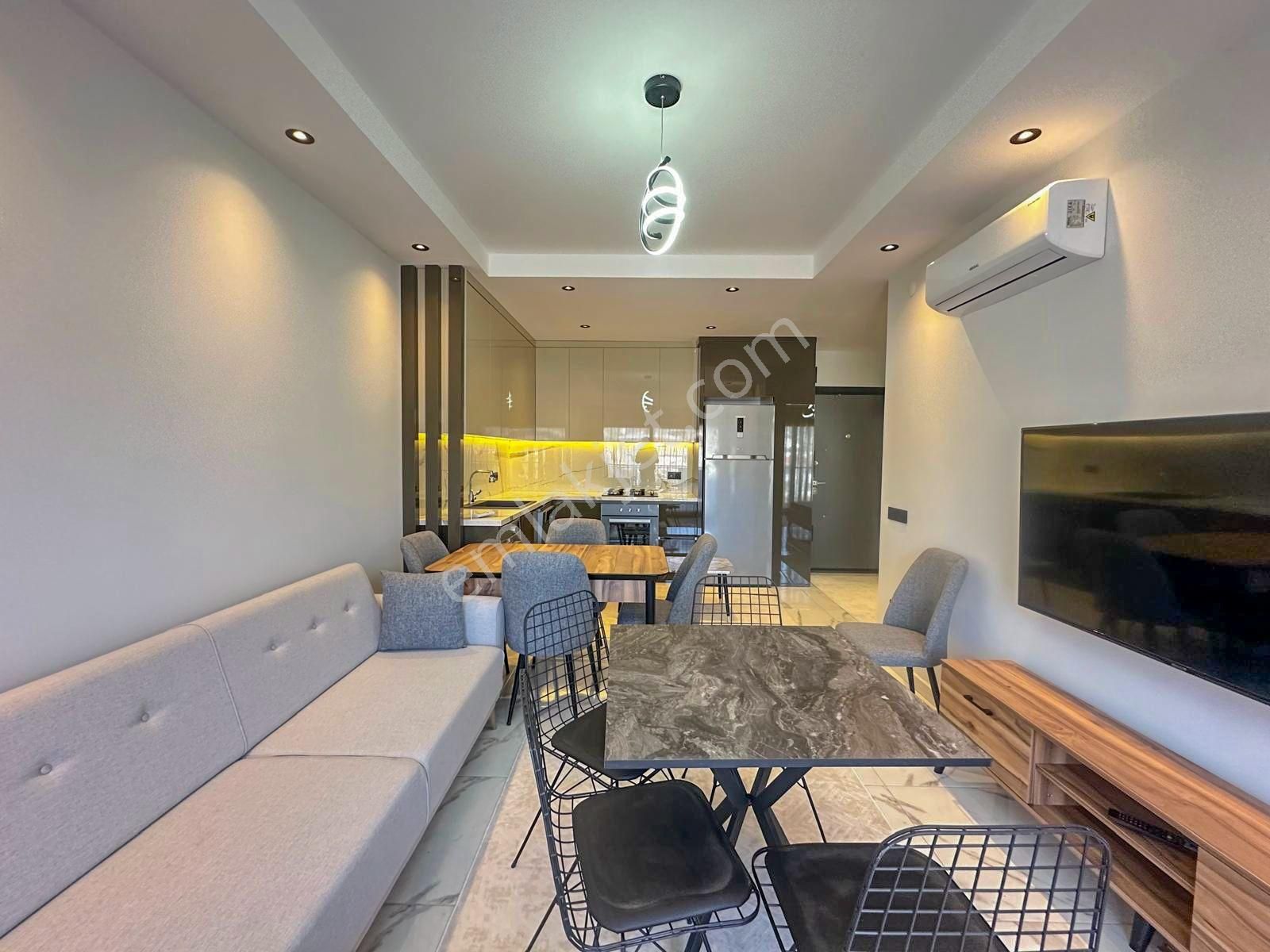 Alanya Oba'da Satılık Lüks Site İçi 1+1 Eşyalı Daire - Görsel 20