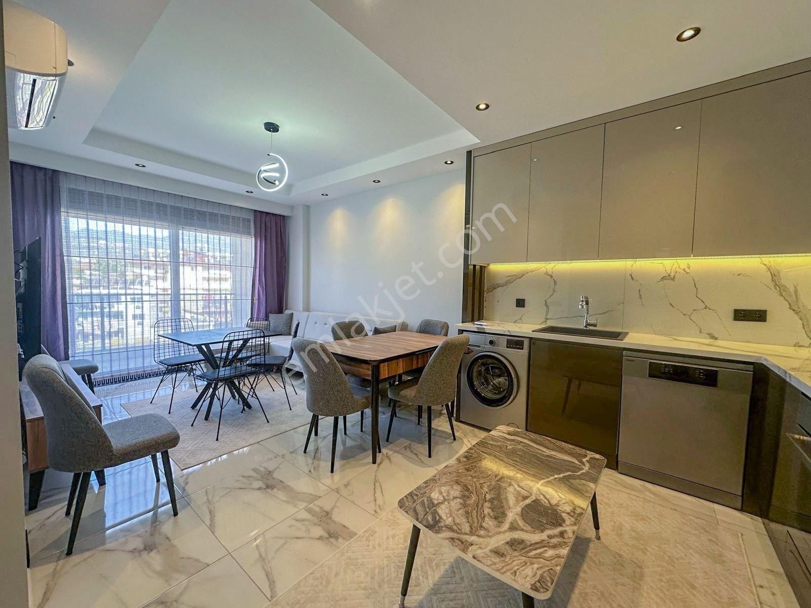 Alanya Oba'da Satılık Lüks Site İçi 1+1 Eşyalı Daire - Görsel 32