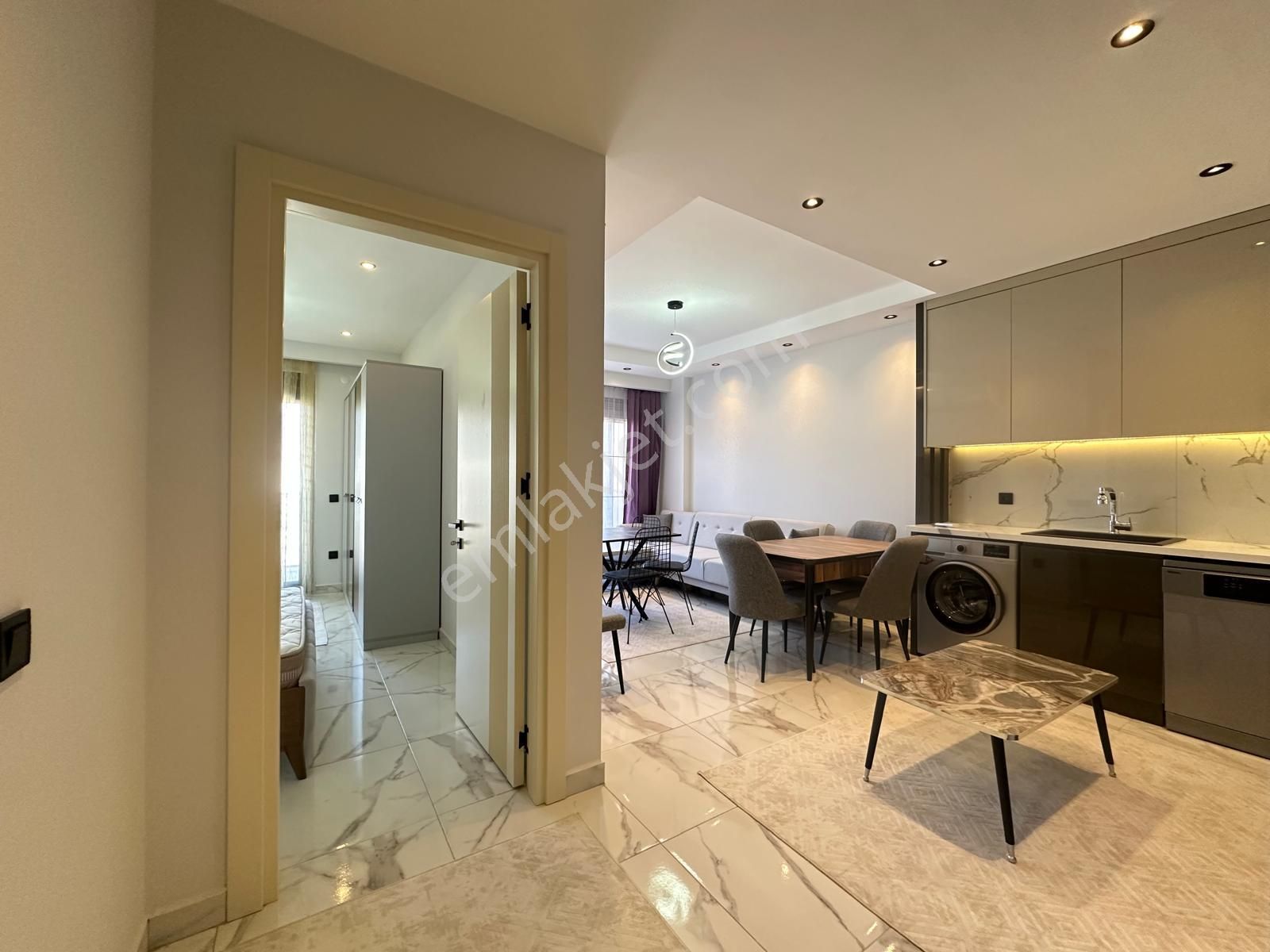 Alanya Oba'da Satılık Lüks Site İçi 1+1 Eşyalı Daire - Görsel 14