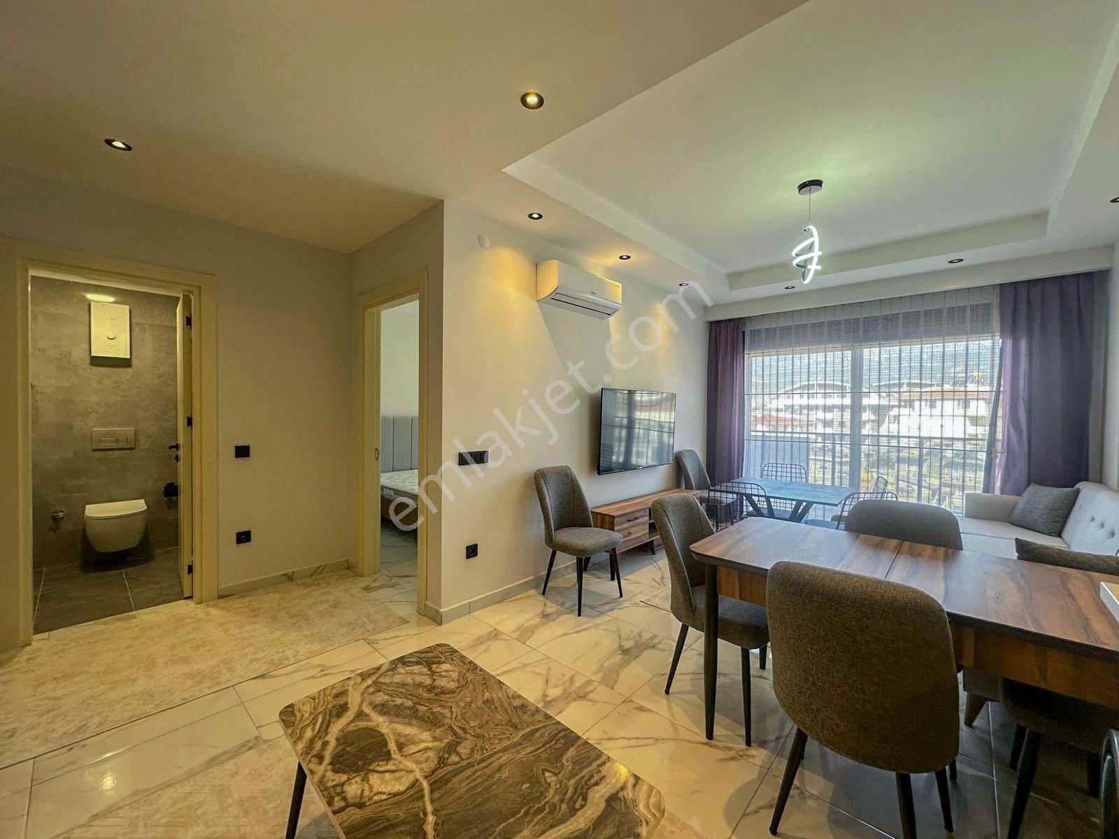 Alanya Oba'da Satılık Lüks Site İçi 1+1 Eşyalı Daire - Görsel 9