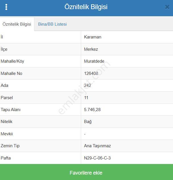 Karaman Merkez Muratdede Köyünde 5.746 M² Üzüm Bağı Satılıktır - Görsel 9