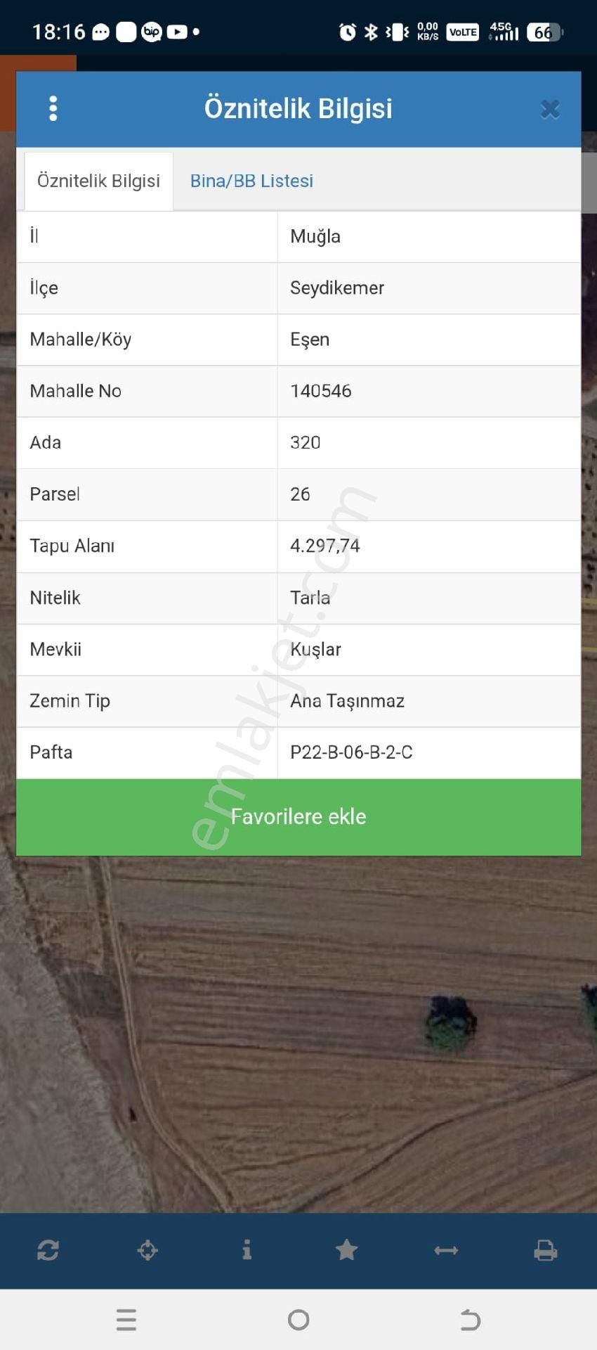 Seydikemer Eşen Mahallesindeyyatırımlık Tek Tapu Tarla - Görsel 3