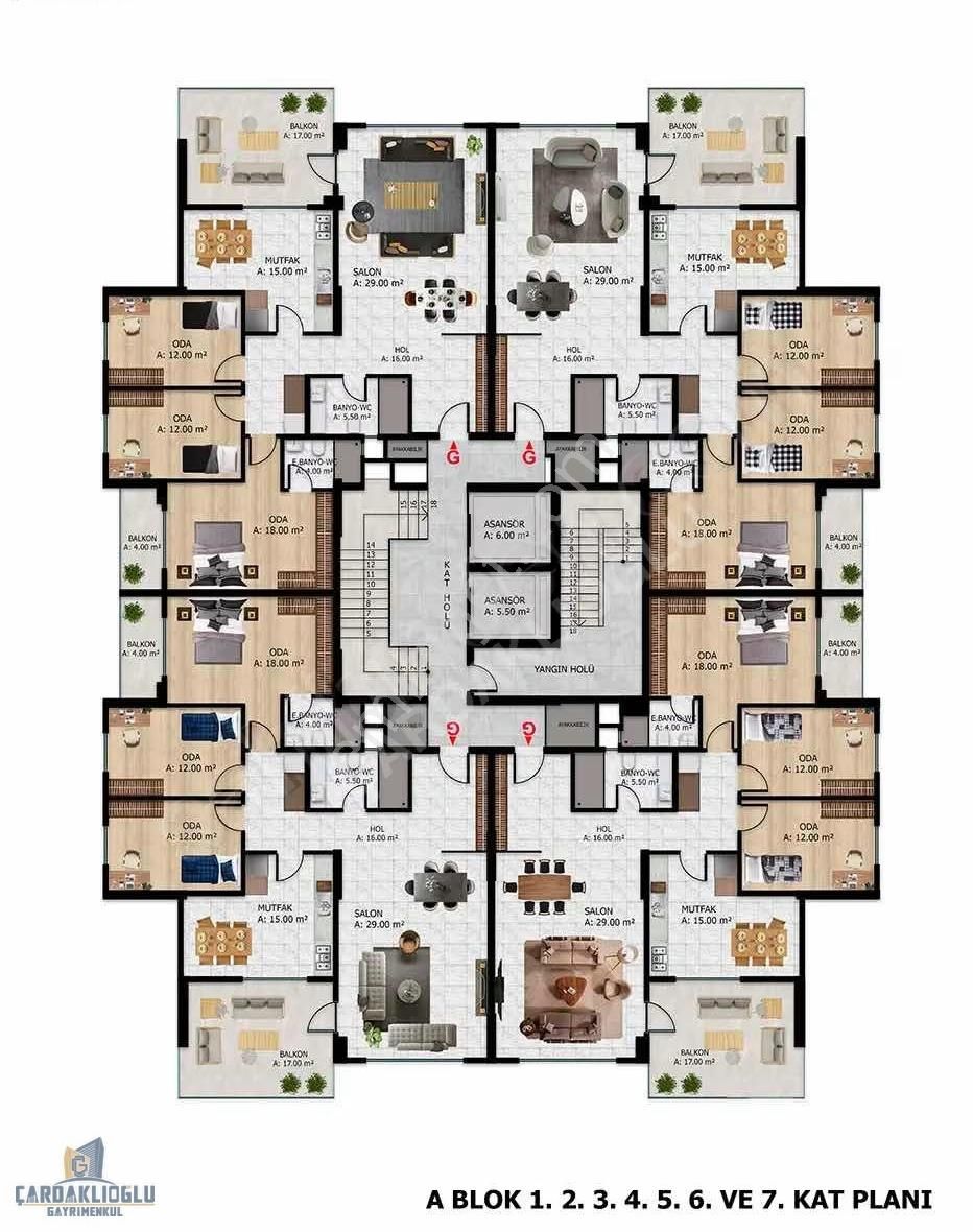 Çanakkale Esenler Site İçi Havuzlu Sıfır 135 M2 3+1 Daire