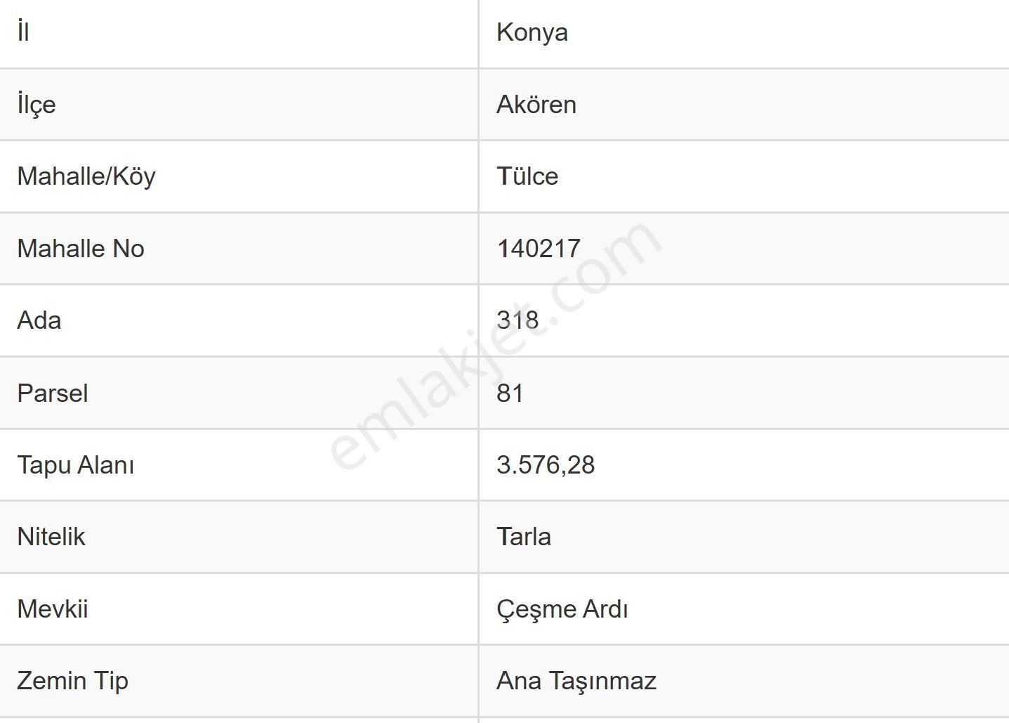 🛑akören Tülce 3.576 M² Müstakil Dere Dibi Tarla - Görsel 6