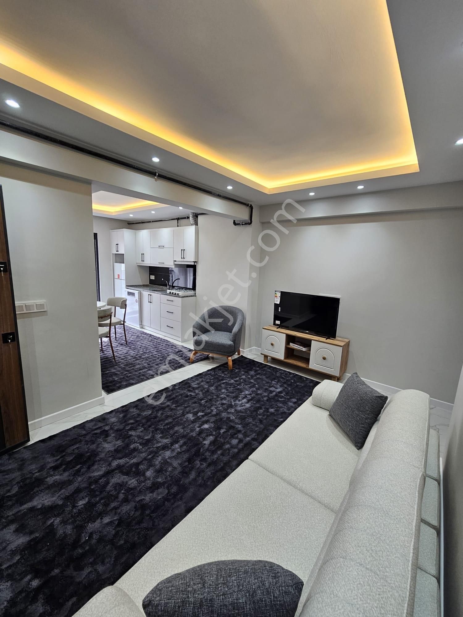 Full Eşyalı Sıfır Bina Sıfır Eşyalı Balkonlu Yatırımlık 1+1 Satılık Apart - Görsel 9