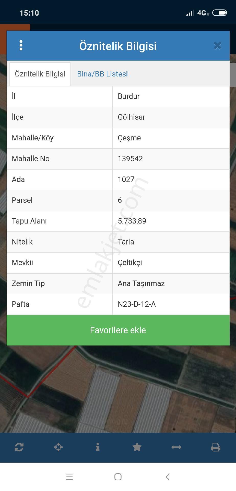Gölhisar Çeltikçi Bölgesi Sondajlı 5733 Metrekare Verimli Tarla - Görsel 2
