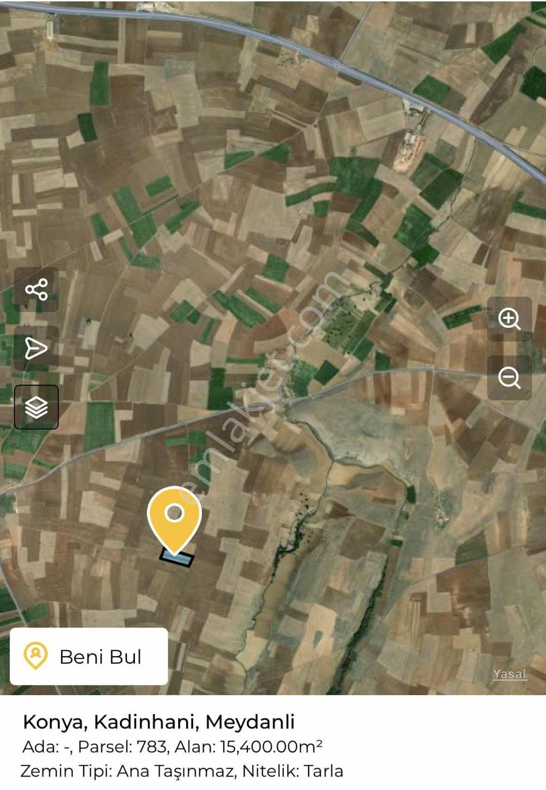 **konya Kadınhanı Meydanlı Mahallesi Satılık Arazi**