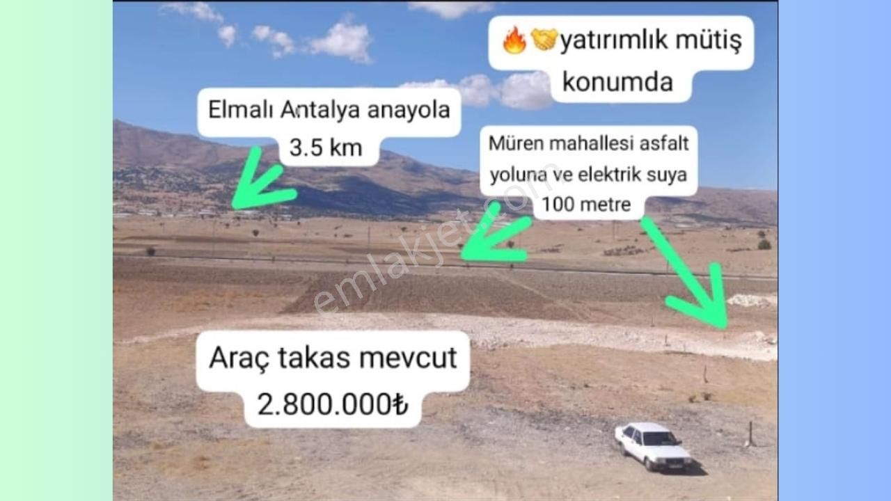 Elmalı Da Müthiş Yatırımlık Fırsat Tarlası - Görsel 4