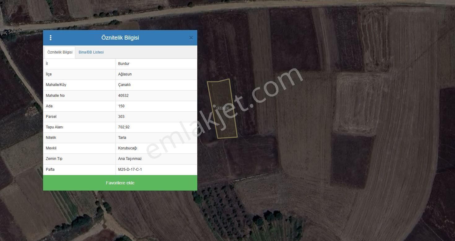 Asya Evim Emlaktan Ağlasun Çanaklı Köyünde Satılık Tarla (fırsat) - Görsel 2
