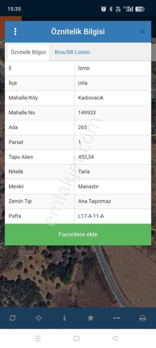 Brt Gayrimenkul Den Urla Kadıovacıkta Yola Cepeli Satılık Tarla - Görsel 11