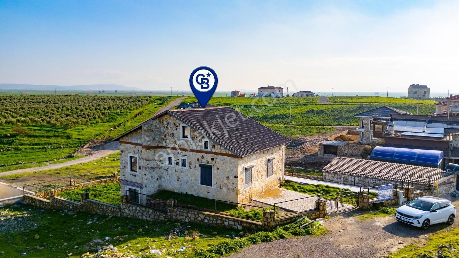 Foça Bağarası Villalar Bölgesinde Satılık Müstakil 5+2 Taş Villa - Görsel 16