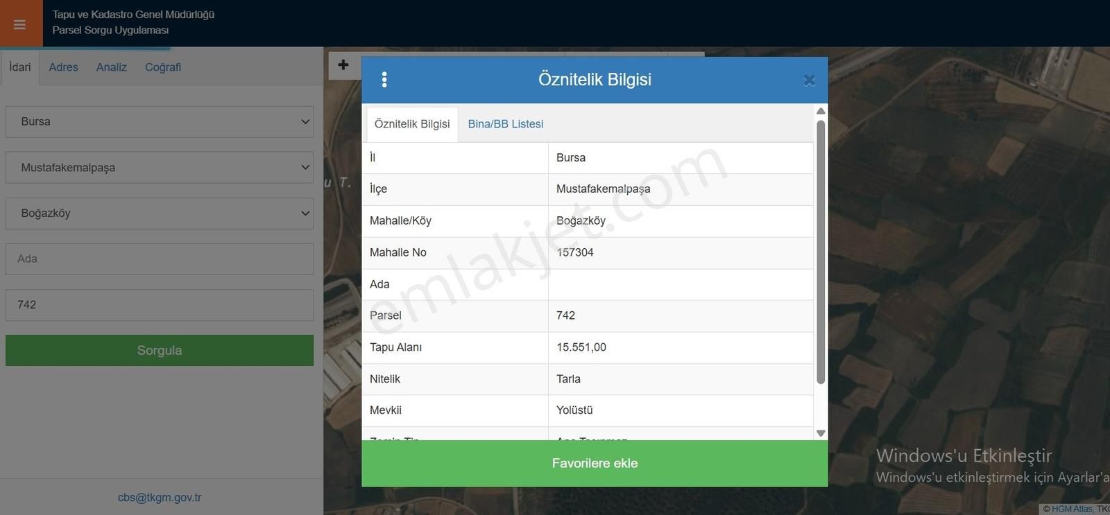 Mustafakemalpaşa Boğazköy'de Toplam 25600 M2 Yatırımlık Tarla - Görsel 3