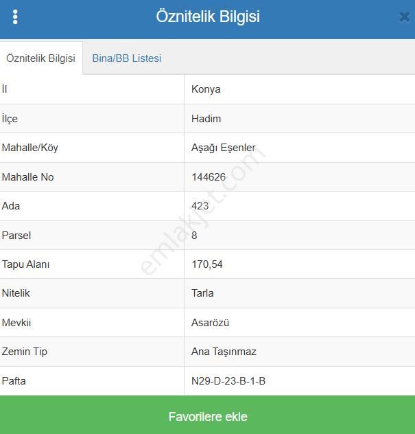 Konya Hadim Aşağıeşenler Köyünde 170 M² Tarla Satılıktır - Görsel 8